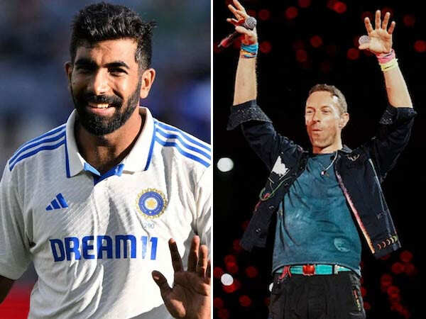 Coldplay Chris Martin Jasprit Bumrah