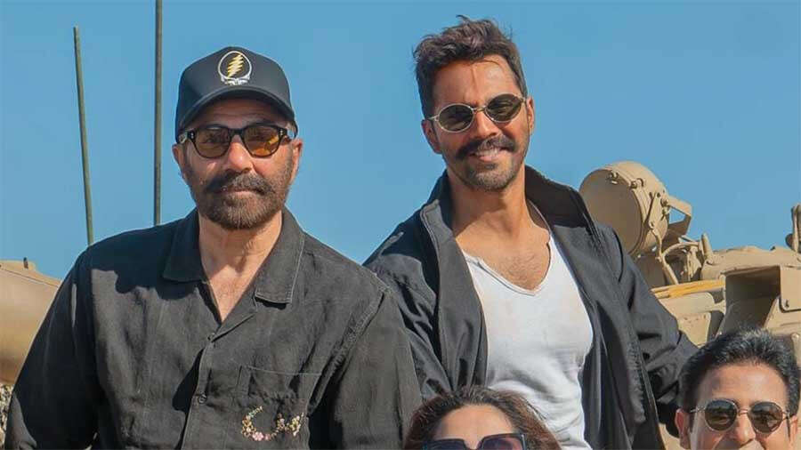 varun-dhawan-and-sunny-deol-for-border-2 Varun Dhawan and Sunny Deol for Border 2