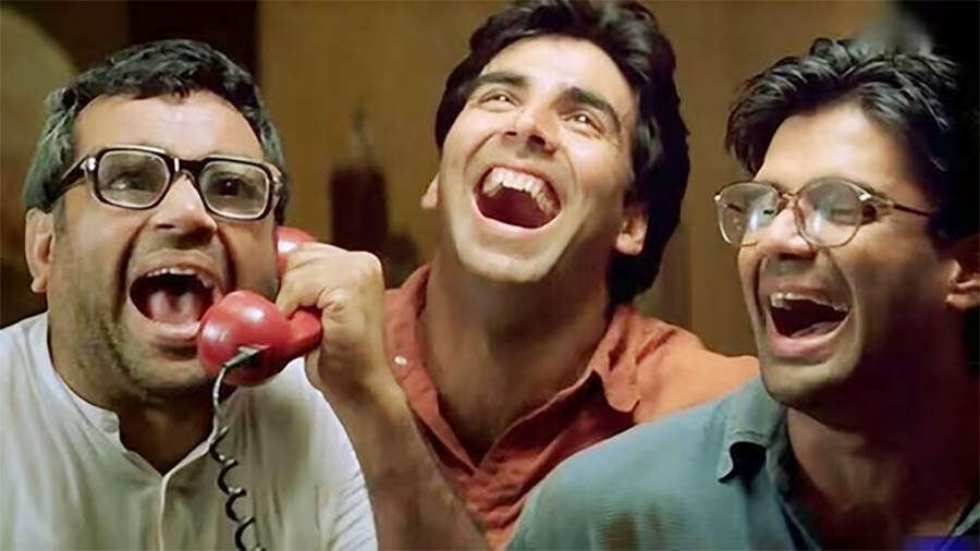 paresh-rawal-onscreen-of-film-hera-pheri Paresh Rawal Onscreen of Film Hera Pheri