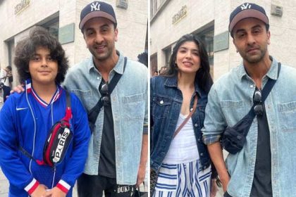 Ranbir Kapoor clicks photos with fans in London