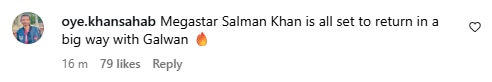 Fan reaction to Salman post