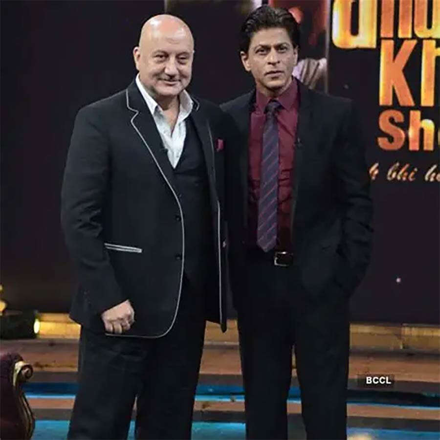 Shah Rukh Khan and Anupam Kher