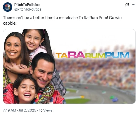 Fans compare Ta Ra Rum Pum