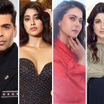 Karan Johar Jahnvi Kapoor, Kajol and Twinkle Khanna
