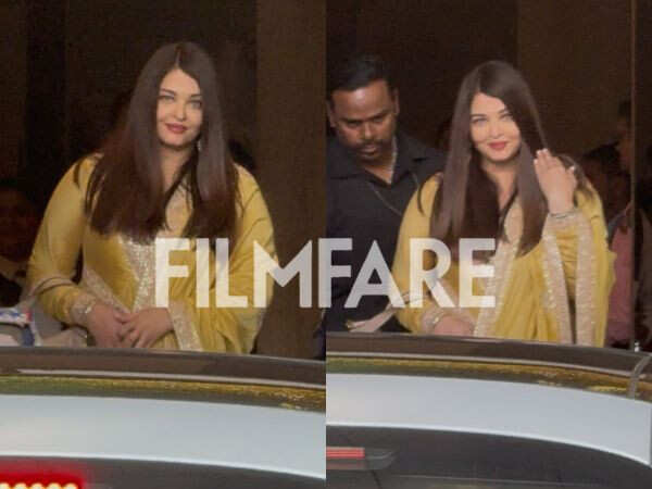 Aishwarya Rai Bachchan returned to Mumbai after attending the centenary celebration of Bhagawan Sri Sathya Sai Baba in Puttap