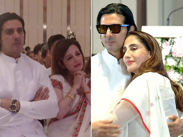 WATCH : Sussanne Khan Breaks Down at Mom Zarine Khan’s Prayer Meet, Hrithik Gives a Speech